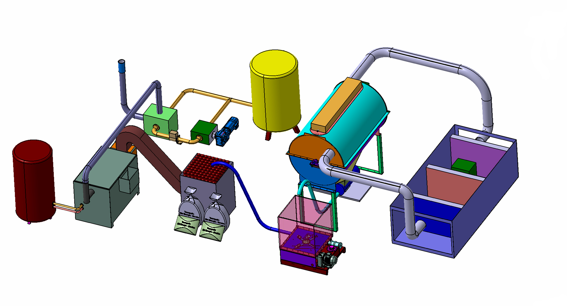 Schematische Darstellung der Gesamtanlage